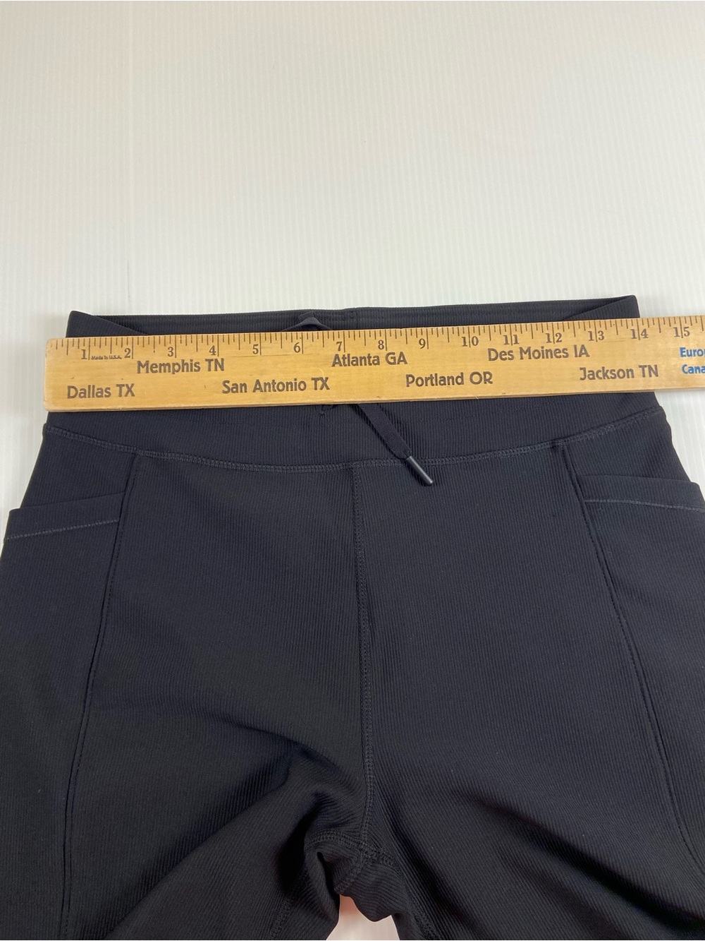 32 Degrees Cool Ribbed Black Performance Wide Leg Pants M - Picture 4 of 6